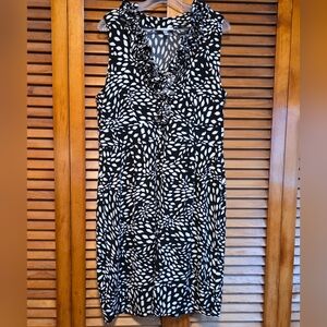 London Style Collection Sheath Knee-length Sleeveless Dress Women's Dress Sz 16